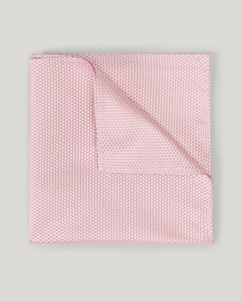 Silk Textured Two-Tone Pocket Square, Pink, hi-res